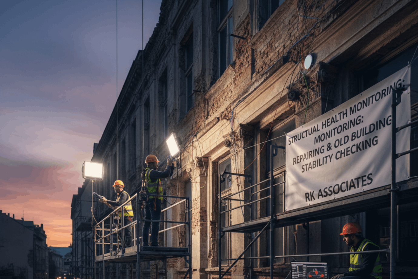 Structural Health Monitoring: Repairing & Old Building Stability Checking